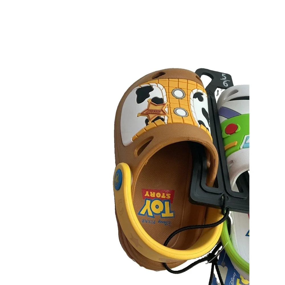 Disney Pixar Toy Story Clogs Toddler Sandals Buzz Lightyear Woody Sz 5/6